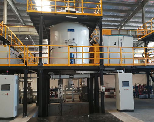 Lò nấu chảy cảm ứng tần số trung bình 3T dùng cho bộ nguồn IGBT tinh luyện hợp kim sắt